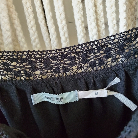 UO KIMCHI BLUE Buttercup Lace Bell Sleeve Dress M - Picture 7 of 8